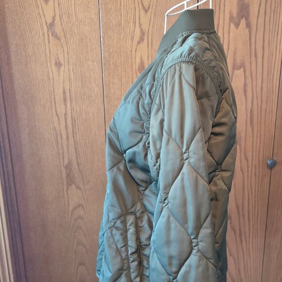 Old Navy Quilted Zip Jacket Womens Medium M Excellent Condition Green - Picture 7 of 12